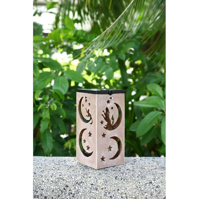 Techko Solar Themed Silhouette Indoor/Outdoor Garden Décor Lantern