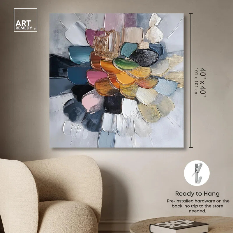 Art Remedy Chromatic Colorplay Canvas Modern Abstract Art by Art Remedy