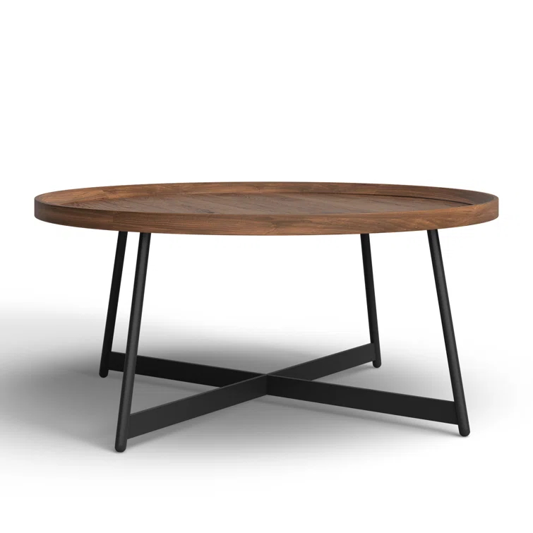 Gweneth Round Coffee Table - Walnut