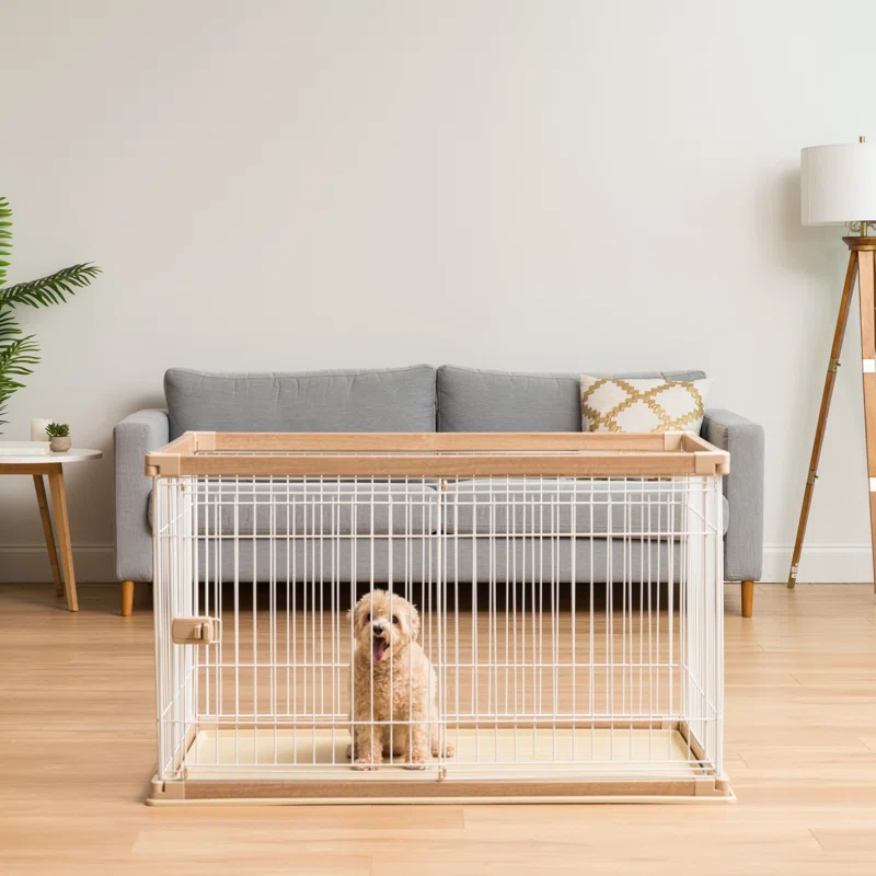4 Panel Metal Exercise Pen With Door
