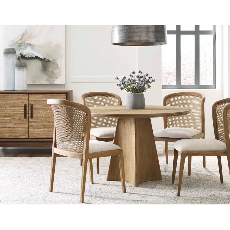 Avalon Round Solid Wood Base Dining Table