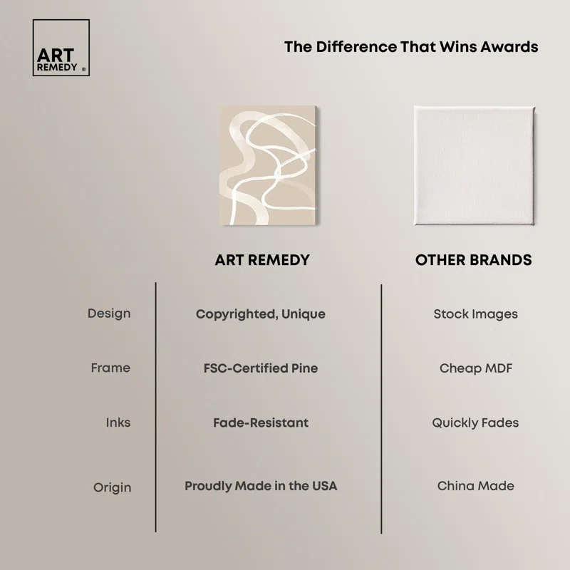 Art Remedy Minimal Lines Poster Canvas Boho Minimalist Abstract Art by Art Remedy