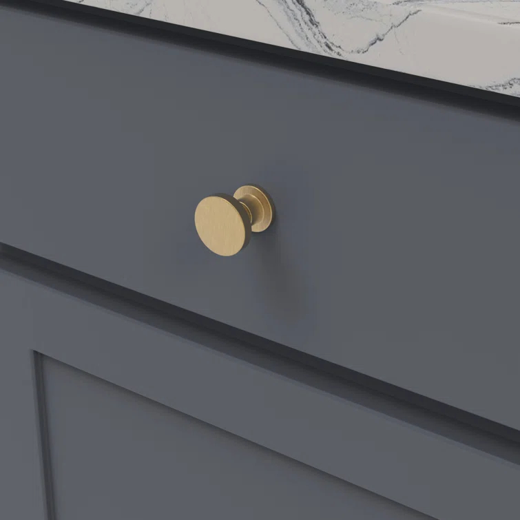 Urbane 1-1/4 in. Brushed Golden Brass Round Knob