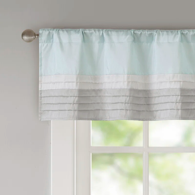 Madison Park Amherst Polyoni Pintuck Window Valance