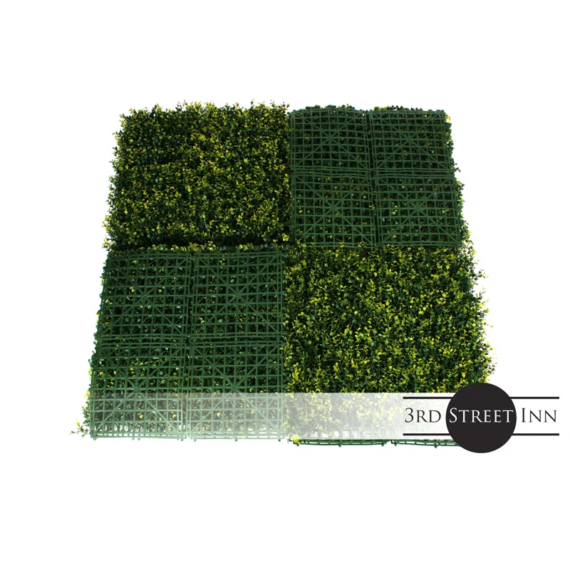 3rd Street Inn 2'' Faux Boxwood Hedge (Set of 2)