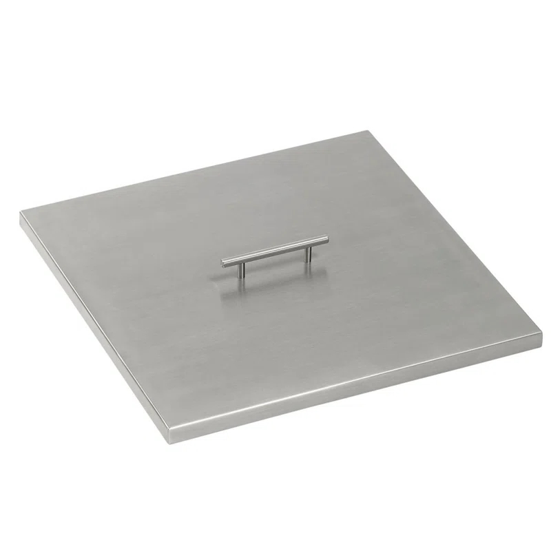 American Fireglass Square Stainless Steel Fire Pit Lid