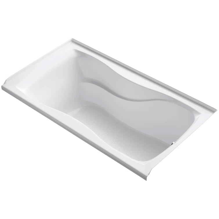 Kohler Hourglass 60" x 32" Drop In Soaking Bathtub K-1219-R-0