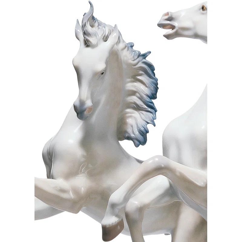 Lladro Free as the Wind Horses Statue