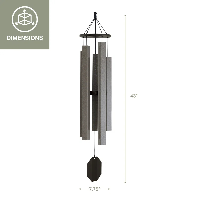Outdoor Leisure Products Weather Resistant Metal Wind Chime