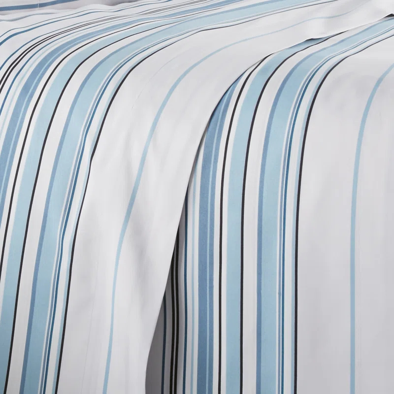 SouthShore Fine Linens Coastal Stripes Collection Striped Microfiber Sheet Set