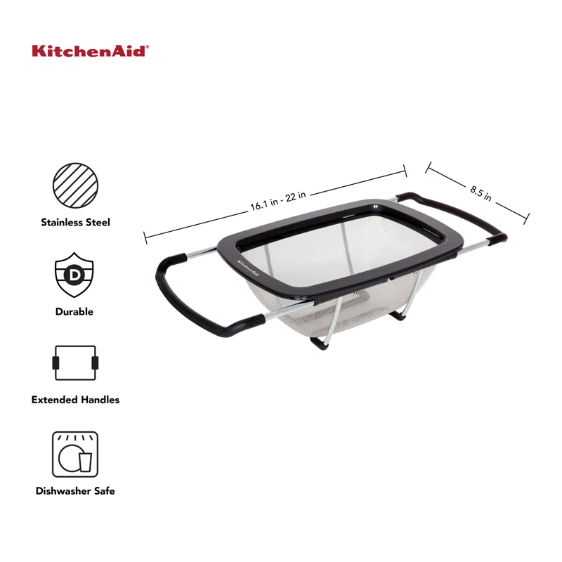 KitchenAid® Stainless Steel Expandable Colander