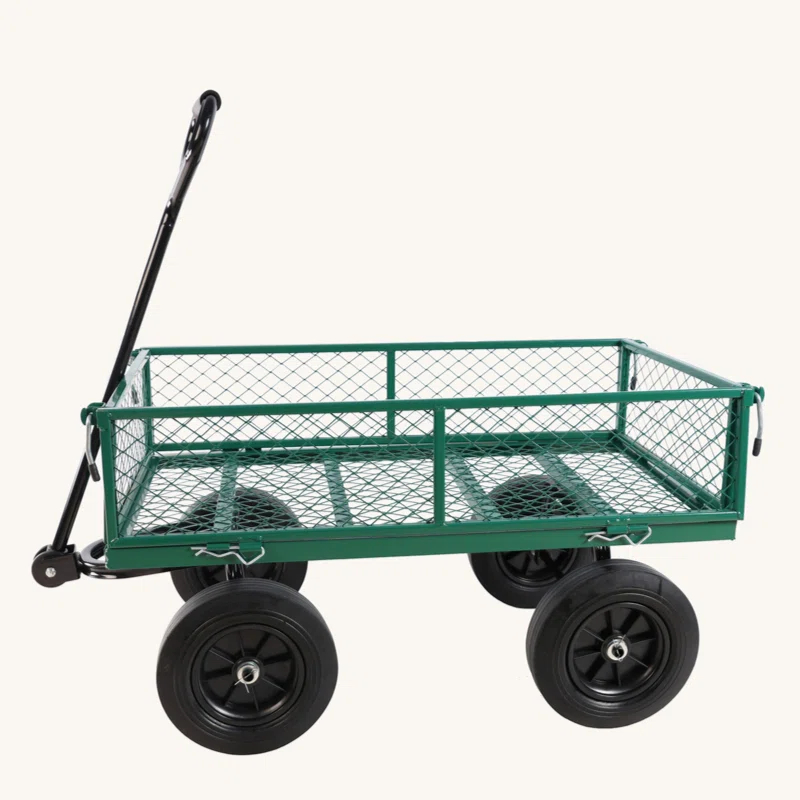 Tech Cube (Solid Wheels Wagon Cart) Solid Wheels Tools Cart Wagon Cart Garden Cart Trucks  Make It Easier To Transport Firewood
