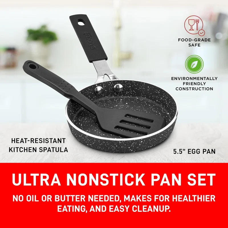 Lifemaster Lifemaster Steel Non-Stick Skillet with Lid