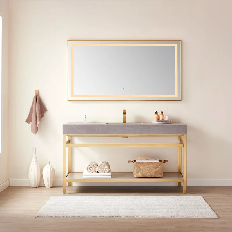 Vinnova Metal Flat LED Wall Mirror