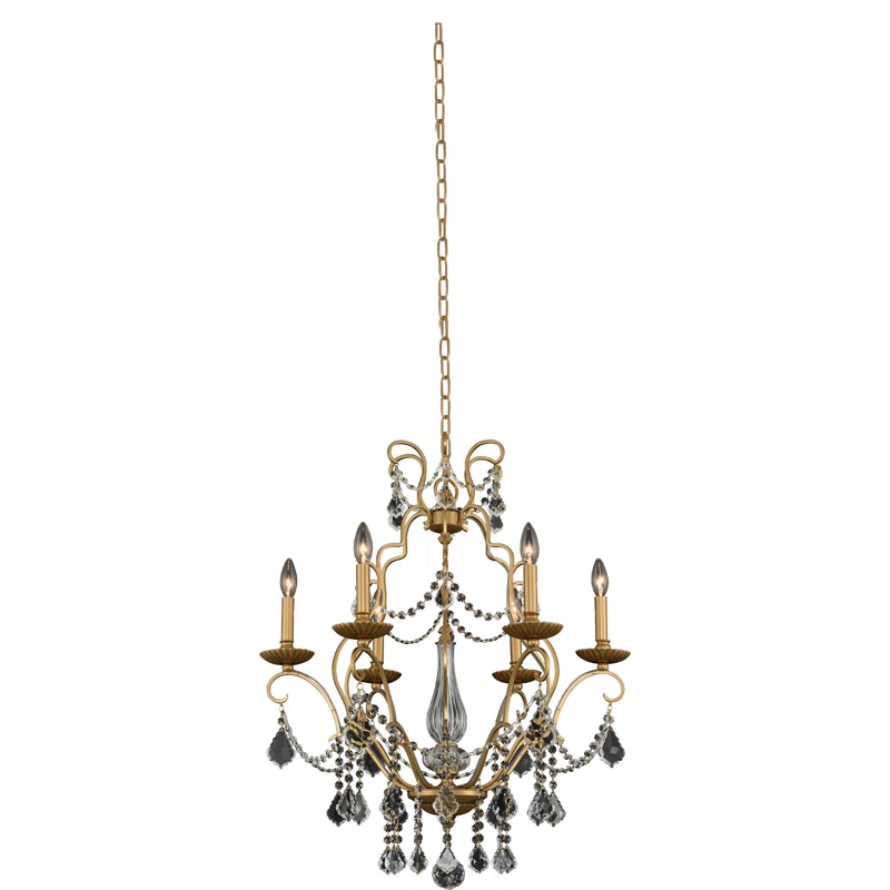 Allegri by Kalco Lighting Elise 6 - Light Dimmable Classic / Traditional Chandelier
