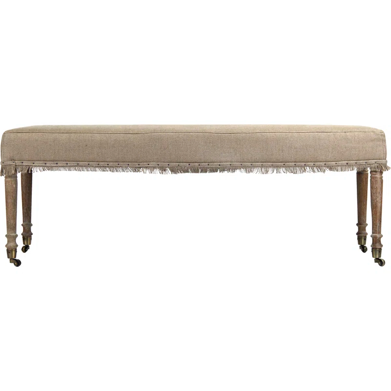 Zentique Laurent Linen Upholstered Bench