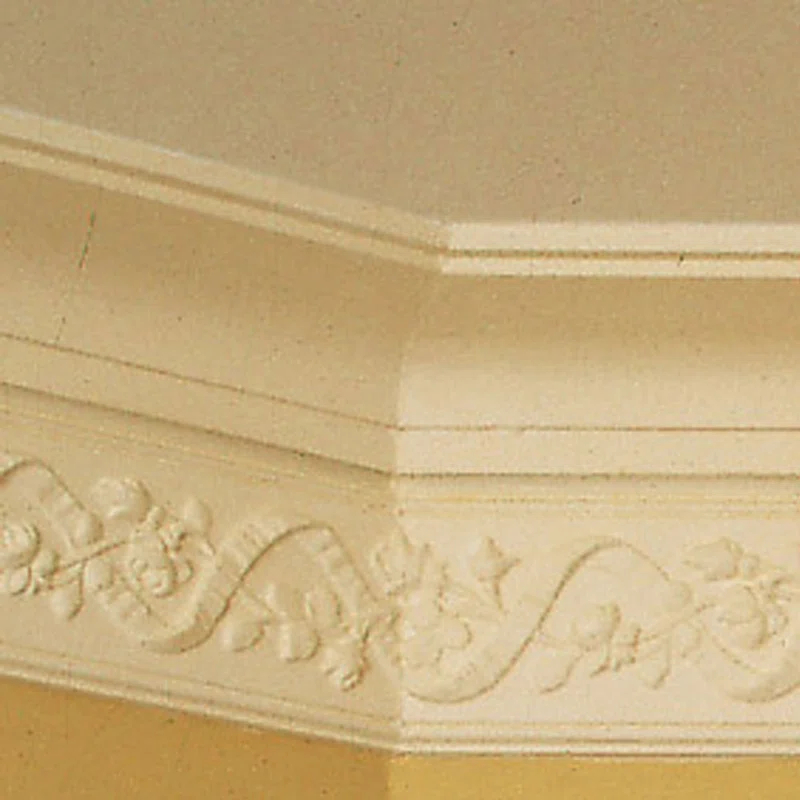 High Density Polyurethane, Primed White 3" H x 78 3/4" W x 4 5/8" D Crown