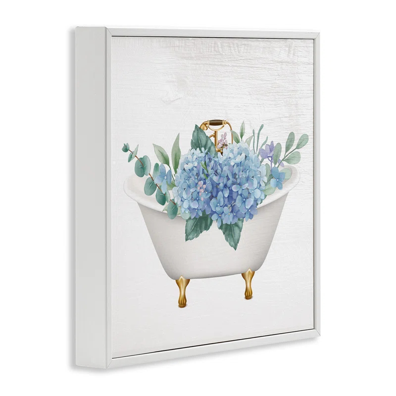 Stupell Industries " Chic Bathtub Hydrangea Blossoms " by Lil' Rue
