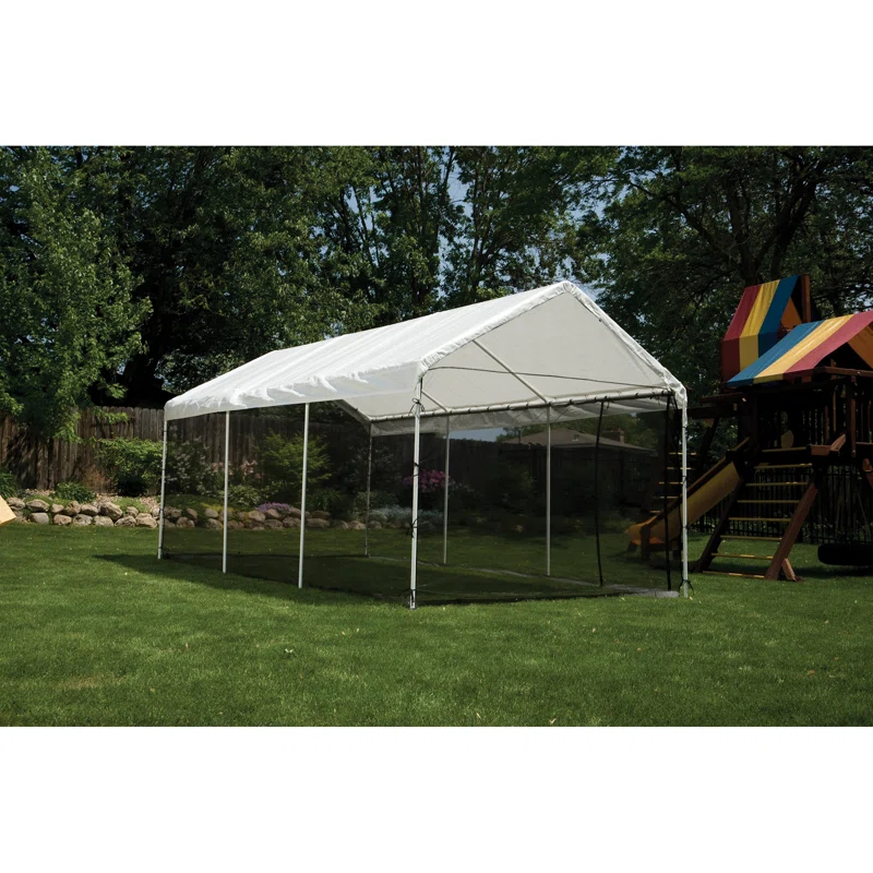 ShelterLogic MaxAP ShelterLogic Black Fabric Screen for Canopy