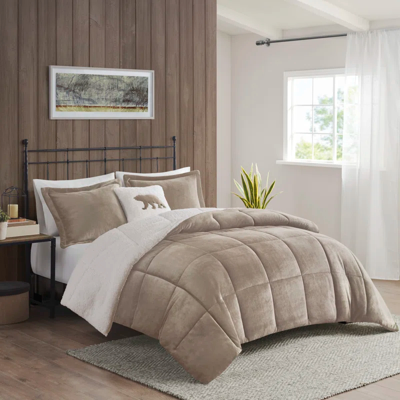 Woolrich Woolrich Alton Plush to Sherpa Down Alternative Comforter Set