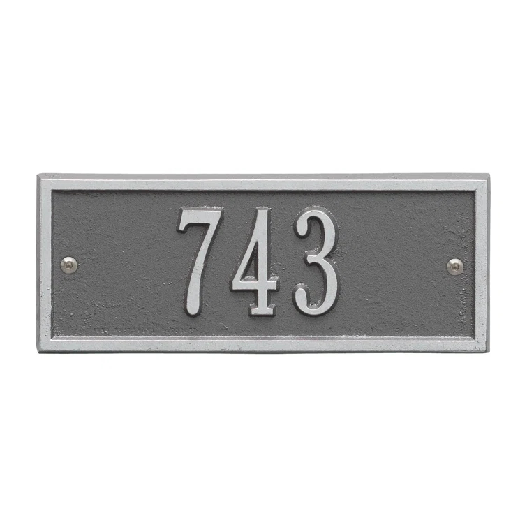 Whitehall Products 1- Line Wall Mount Address Plaque