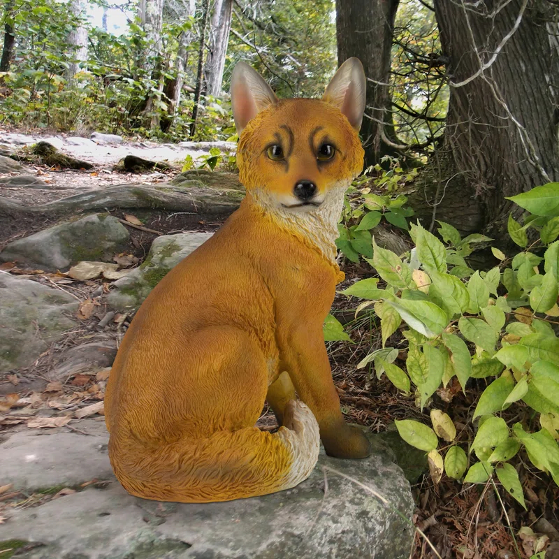 Design Toscano Woodie, the Woodland Fox Garden Statue