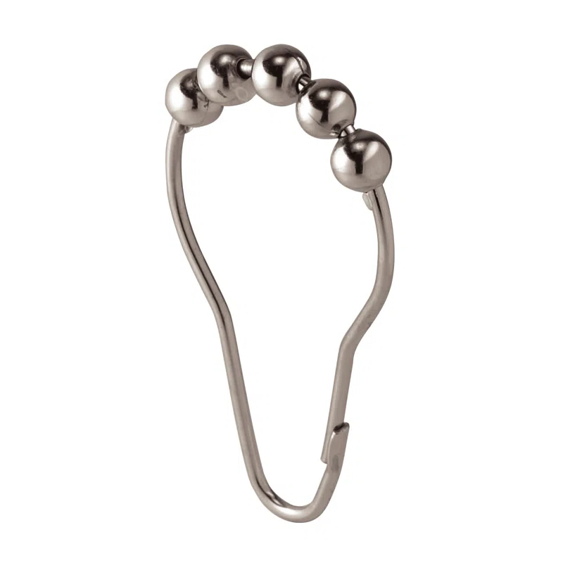 iDesign iDesign Steel Rollerz Shower Curtain Rings/Hooks - Bronze (Set of 12)