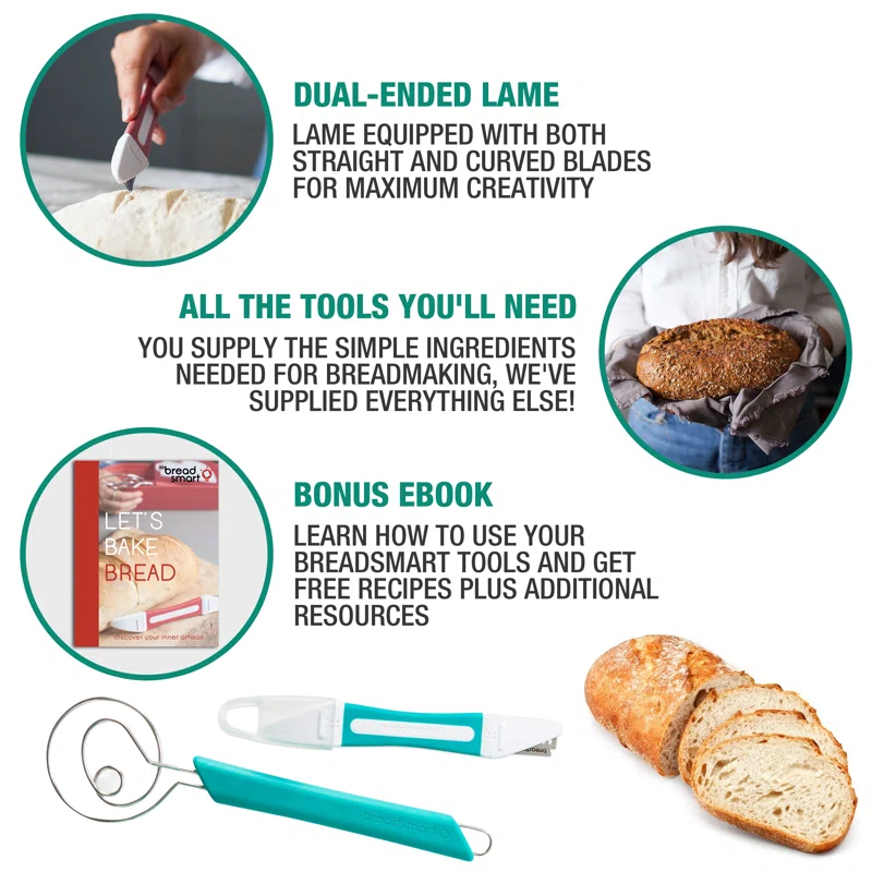 Breadsmart Breadsmart 4 Piece Non-Stick Stainless Steel Bakeware Set