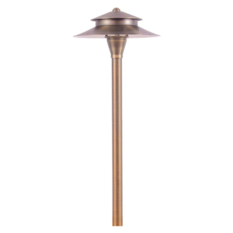 ABBA Lighting USA PLB04 LED Low Voltage Hardwired Brass Pathway Light