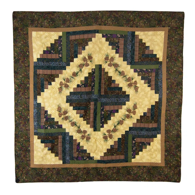 Donna Sharp CabinRaising Pine Cone Quilt
