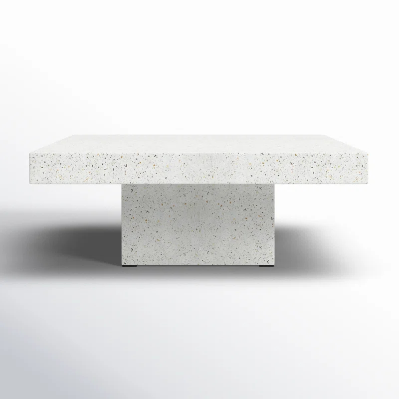 Kareen Concrete Pedestal Coffee Table