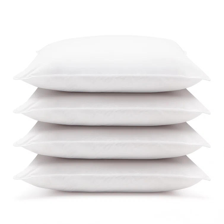 Downlite Medium Polyfill Pillows 4 Pack (Set of 4)