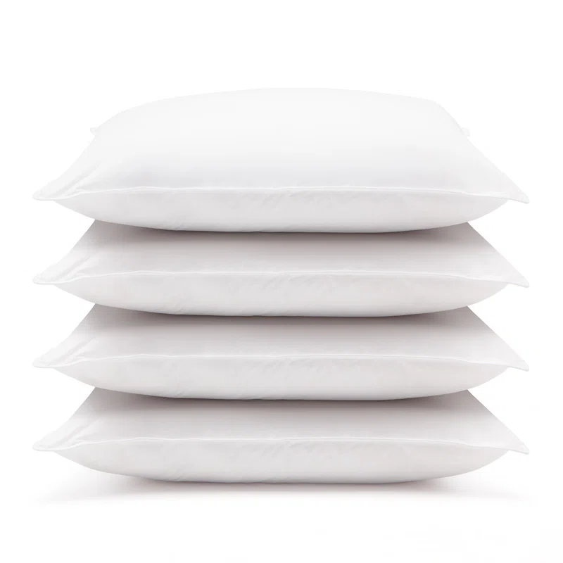 Downlite Medium Polyfill Pillows 4 Pack (Set of 4)