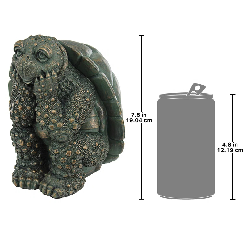 Design Toscano The Thinker Turtle Garden Statue