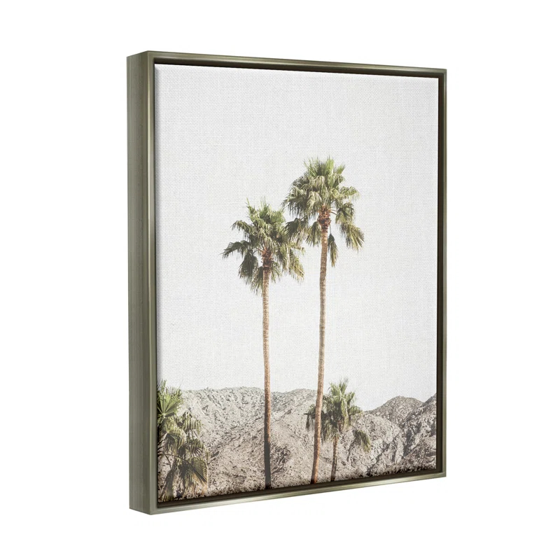 Stupell Industries " Looming Palm Trees Photography " by Sisi And Seb