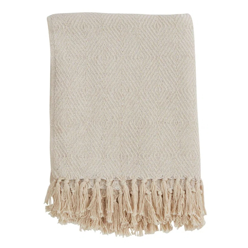 Saro Sevan Collection Hand Woven Throw Blanket