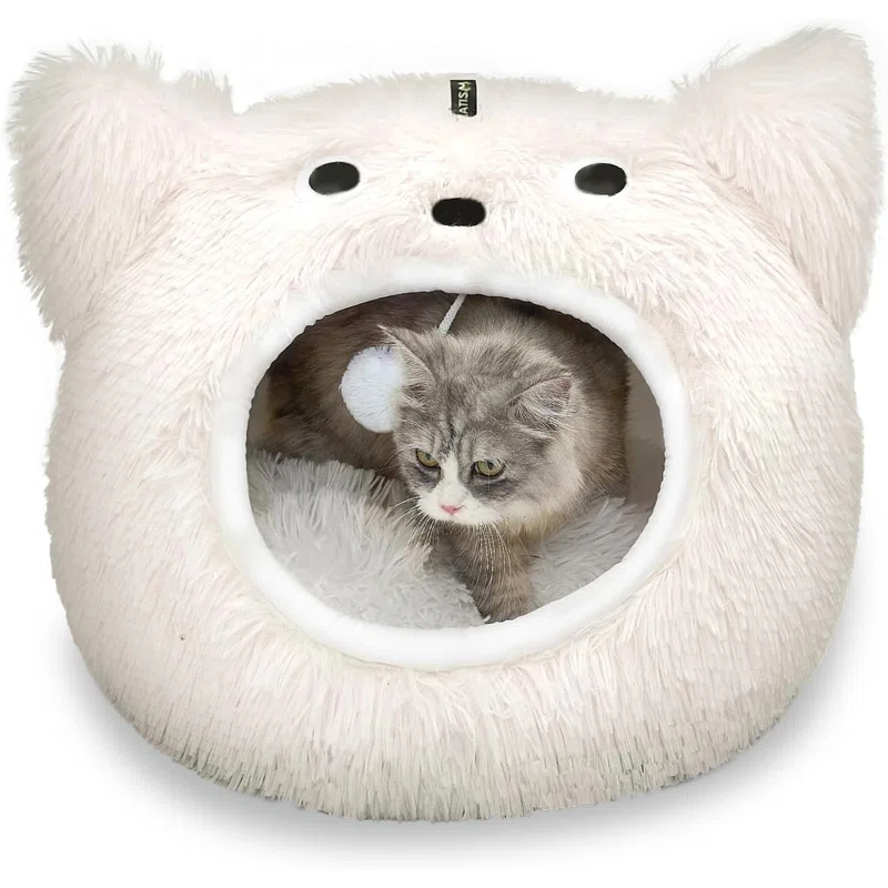 Cat Bed for Indoor Cats Washable Cute Warm Cat Cave