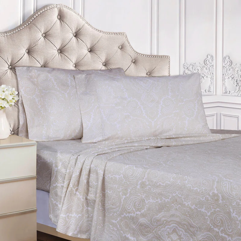 Superior Danford Reversible 600 Thread Count Cotton Poly Blend Duvet Cover Set