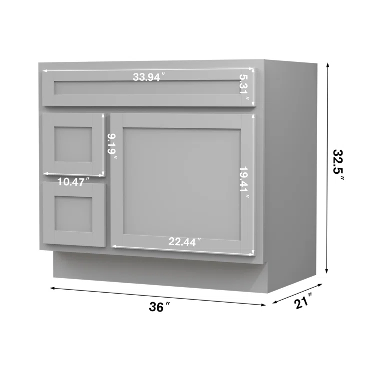Home Beyond 36" Single Bathroom Vanity Base Only
