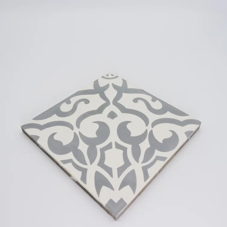 Moroccan Mosaic Atlas Handmade 8" x 8" Cement Field Tile | Perigold