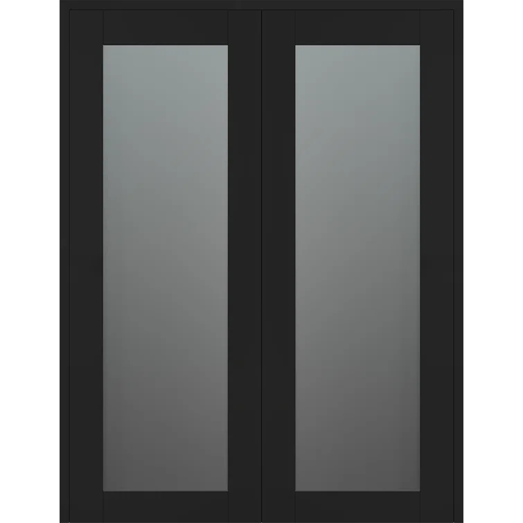 Belldinni Avon 207 Solid Manufactured Wood and Glass Paneled Double French Door