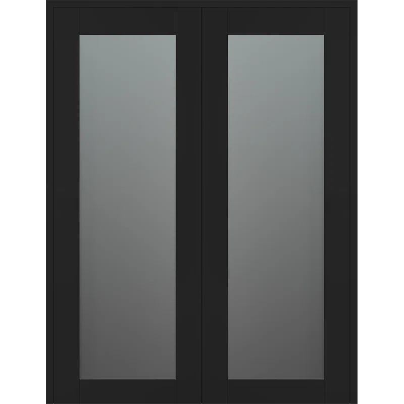 Belldinni Avon 207 Solid Manufactured Wood and Glass Paneled Double French Door