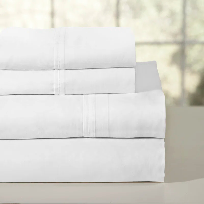Pointehaven Percale Sheet Set