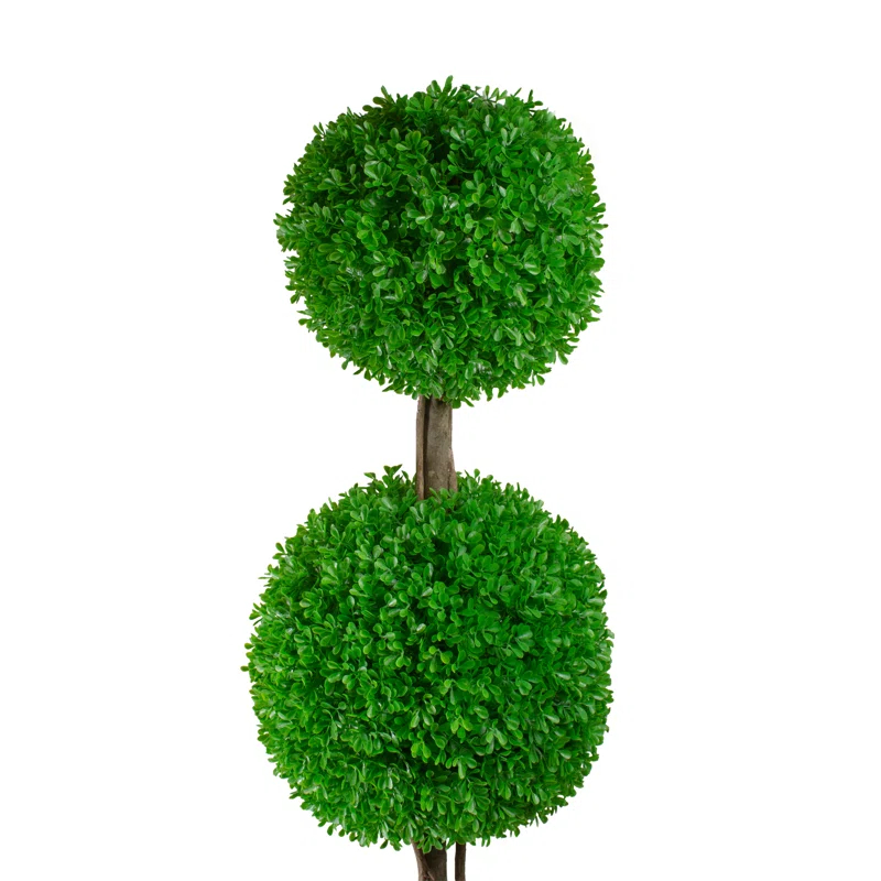 Northlight Seasonal 60" Triple Sphere Artificial Boxwood Topiary Potted Plant