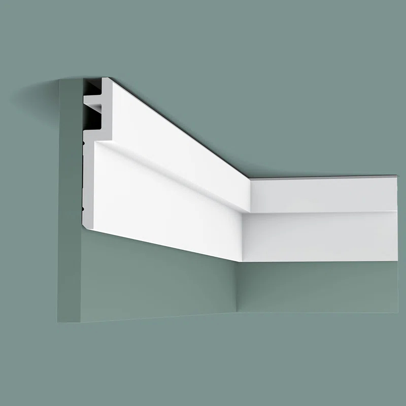 Orac Decor 1-1/4 in x 6-1/8 in x 78-3/4 in Primed White Plain Polyurethane Crown Moulding