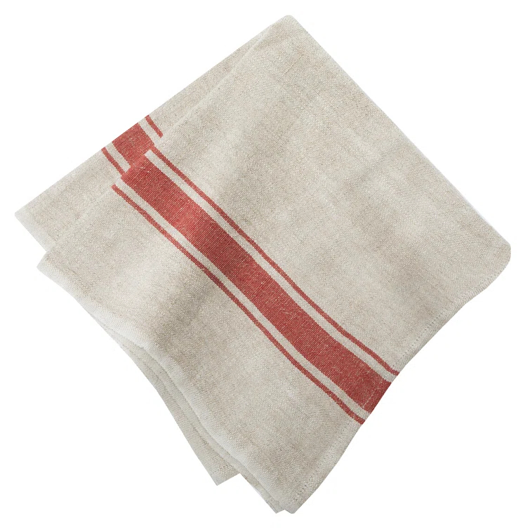 Gracie Oaks Cangelosi Striped Square Napkin (Set of 4)
