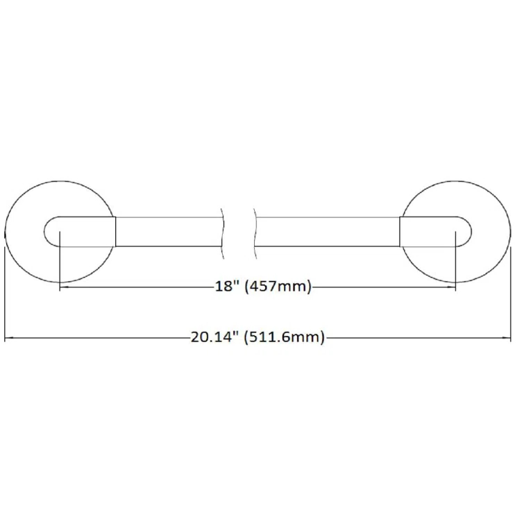 Design House Graz Wall Mounted Towel Bar 558361