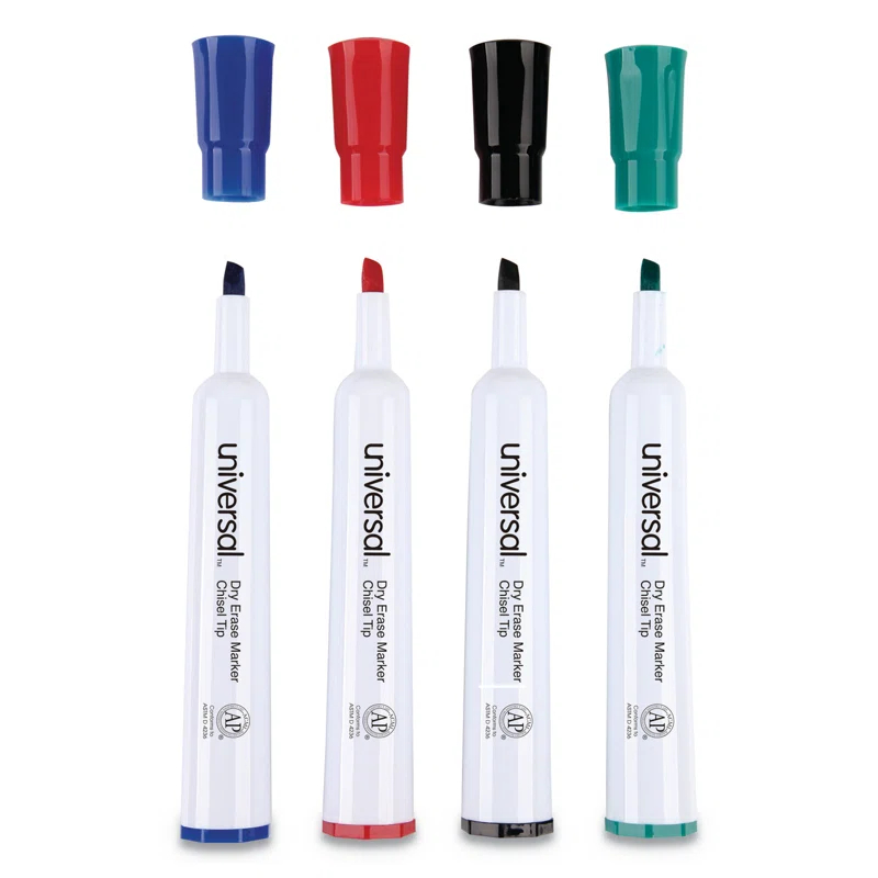 Universal® Universal® Dry Erase Marker Universal® Plastic / Acrylic 4 Dry-Erase Marker
