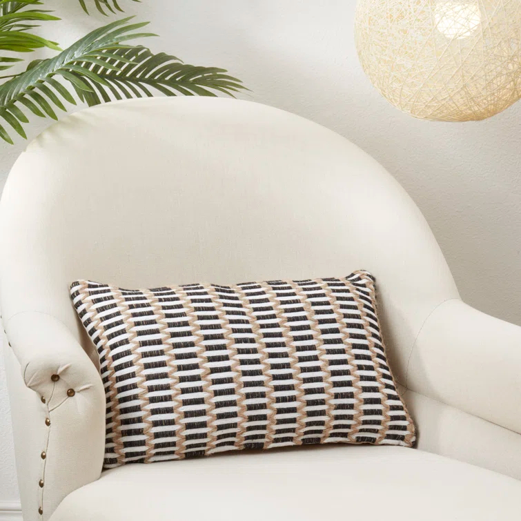 Saro Cambria Collection Cotton Blend Throw Pillow
