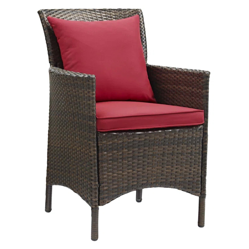 Modway Conduit Outdoor Patio Wicker Rattan Dining Armchair by Modway (Set of 4)